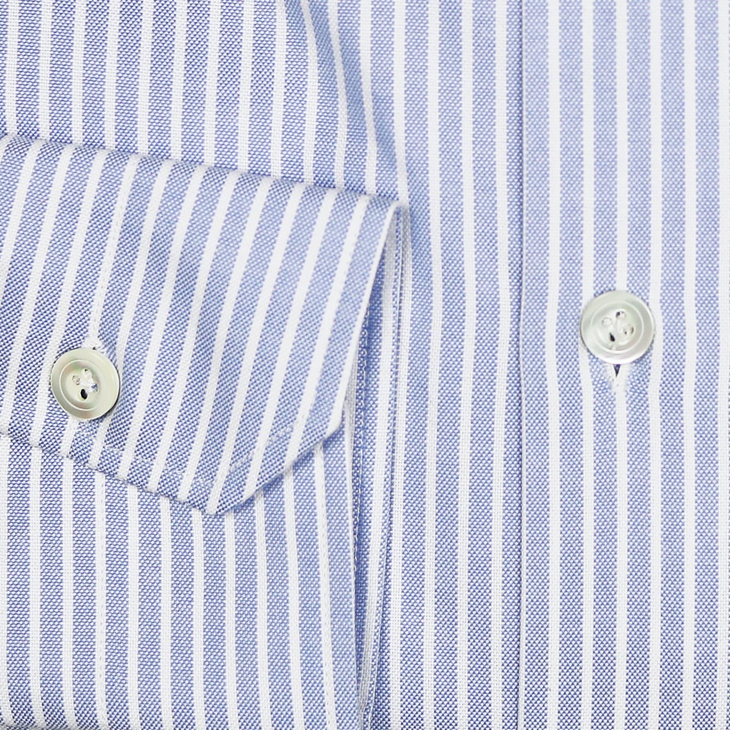 Light Blue Striped Oxford Shirt – Vanacore Napoli