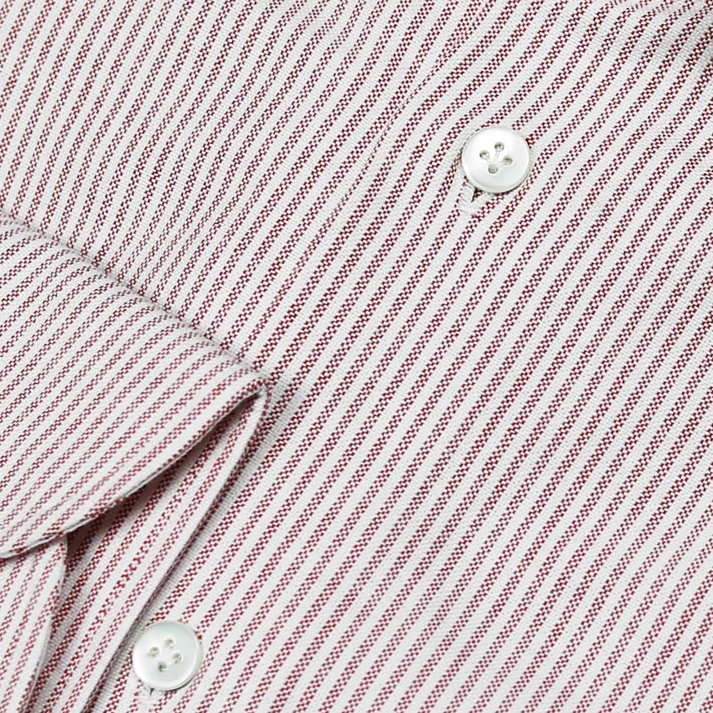 Red White Striped Oxford Shirt – Vanacore Napoli