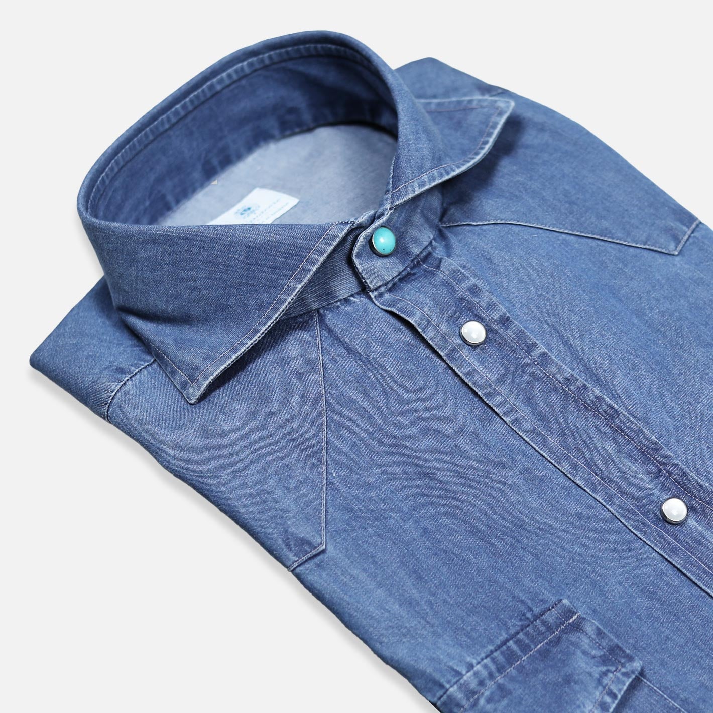 Blue Denim Shirt – Vanacore Napoli