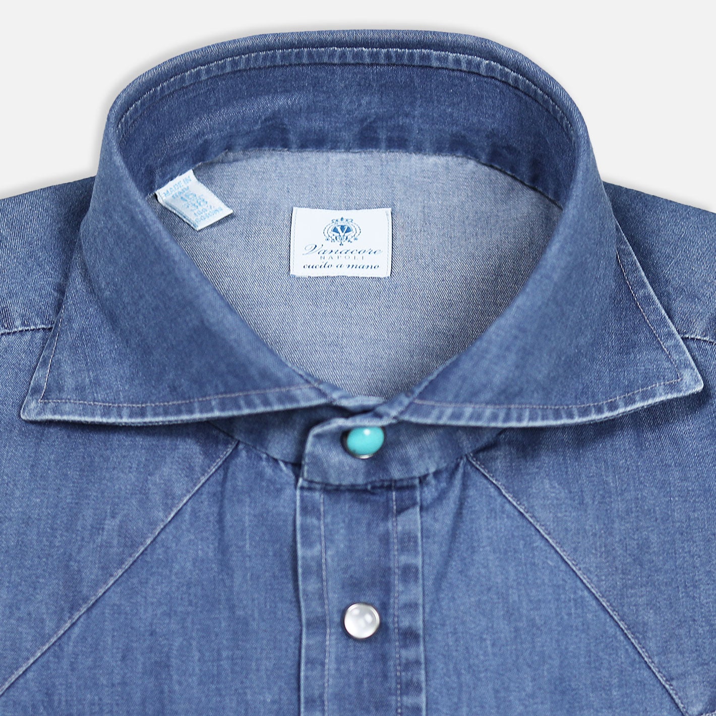 Blue Denim Shirt – Vanacore Napoli
