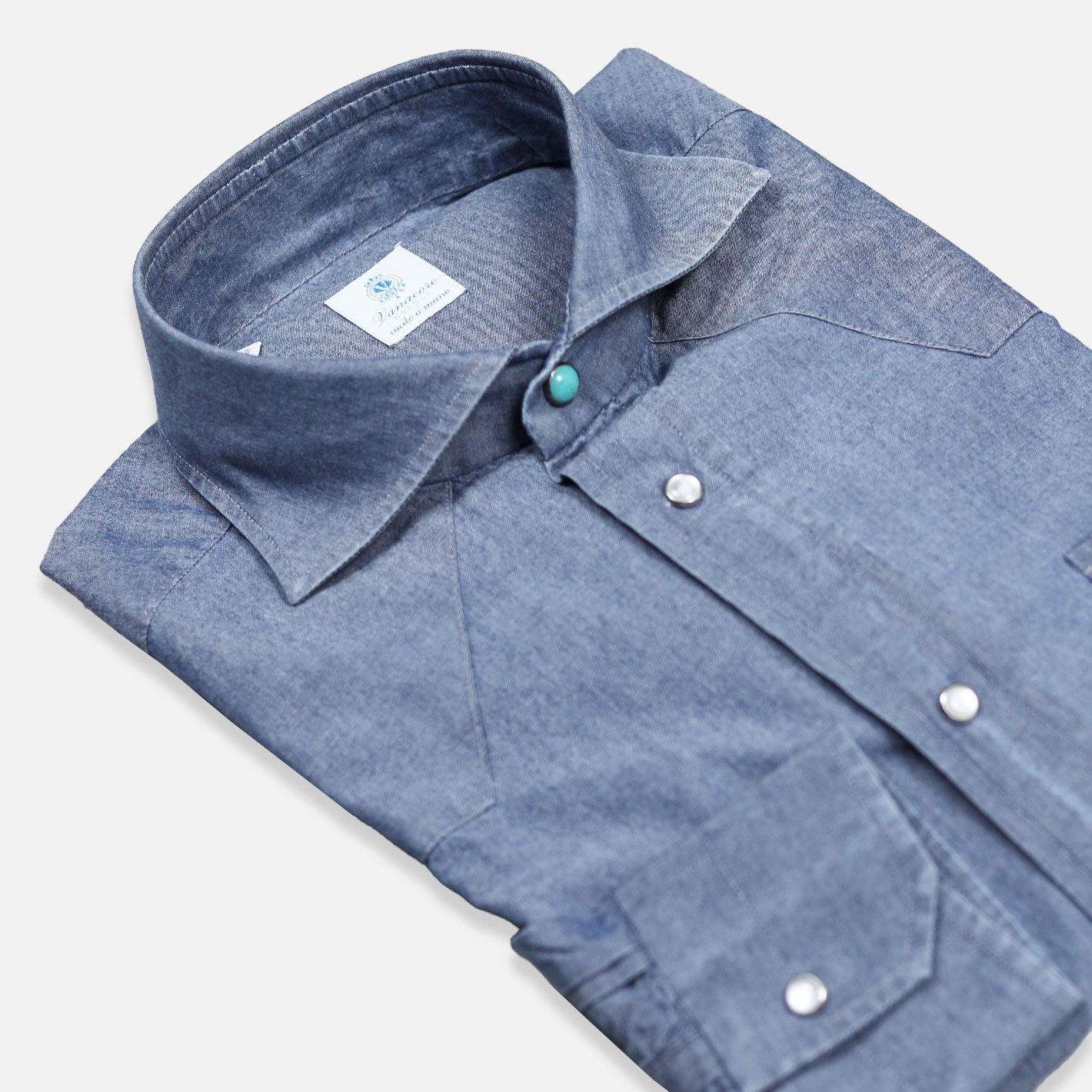 Mid blue shirt – Vanacore Napoli