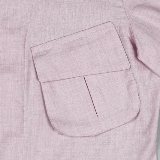 Pink Salmon Cotton Cashmere Shirt Jacket – Vanacore Napoli