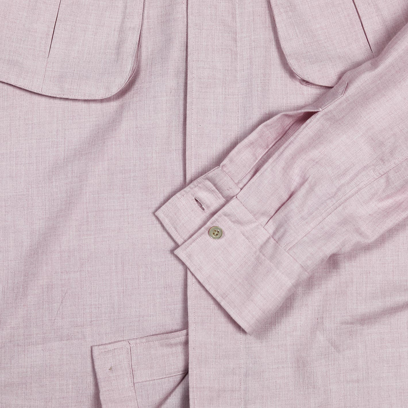 Pink Salmon Cotton Cashmere Shirt Jacket – Vanacore Napoli