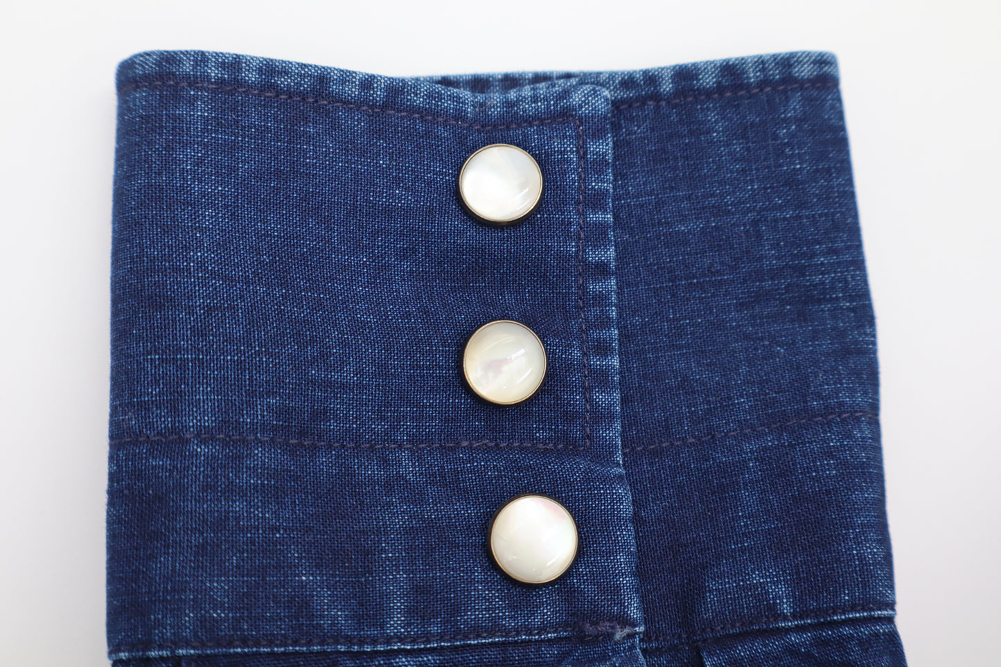Luxurious Japanese denim shirt for men – handcrafted by Vanacore Napoli
