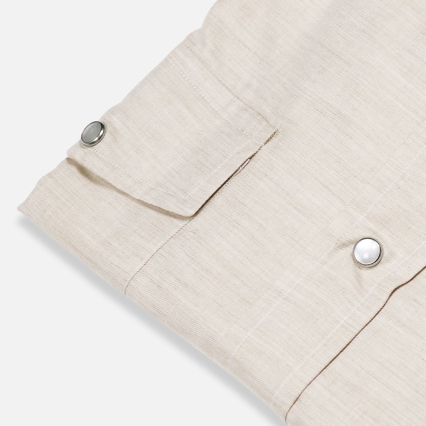 Beige Rodeo shirt in cotton and cashmere – Vanacore Napoli
