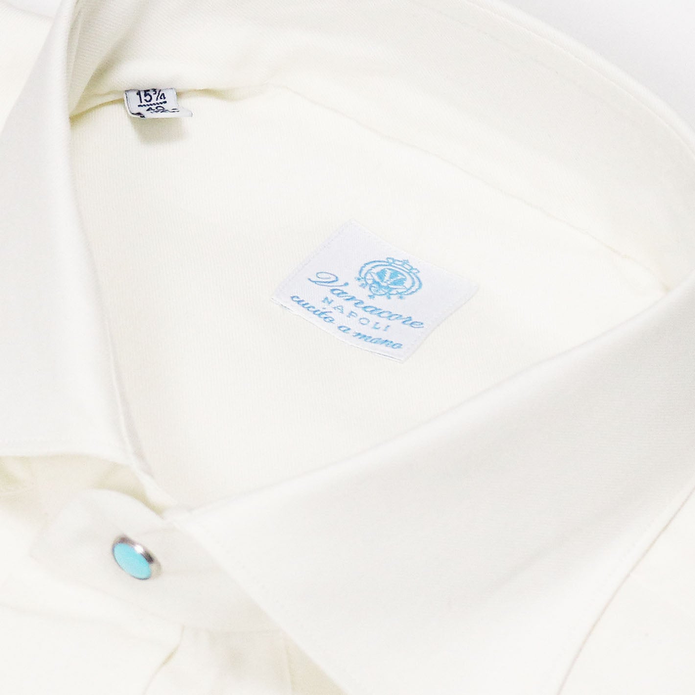 Cream Cotton Cashmere Western Shirt – Vanacore Napoli