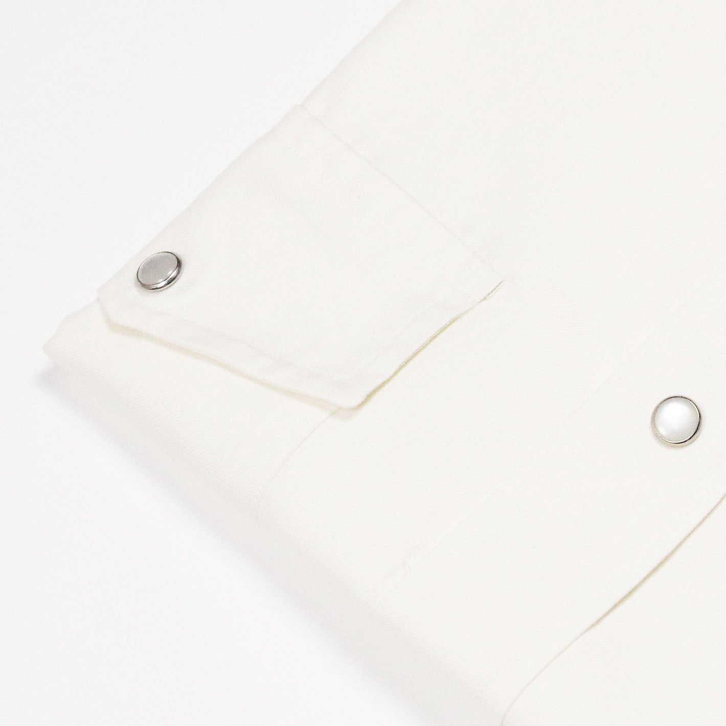 Cream Cotton Cashmere Western Shirt – Vanacore Napoli