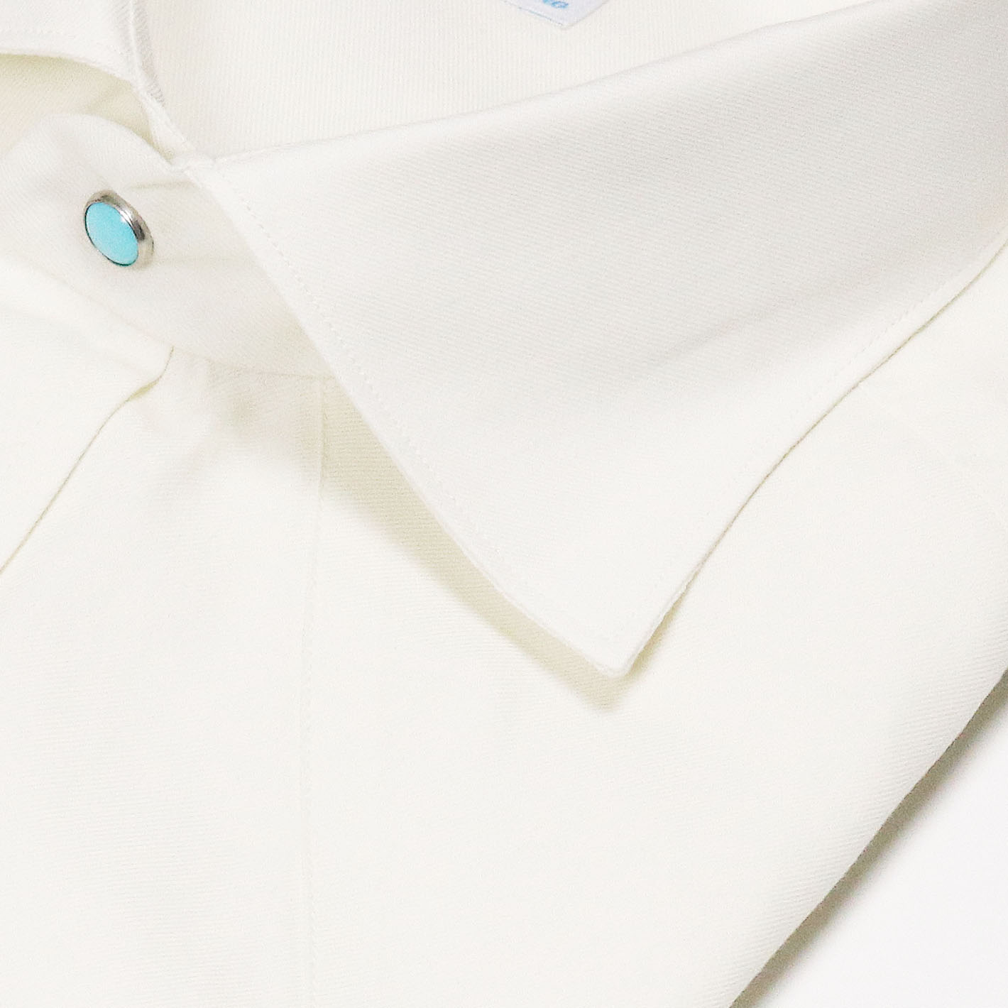 Cream Cotton Cashmere Western Shirt – Vanacore Napoli