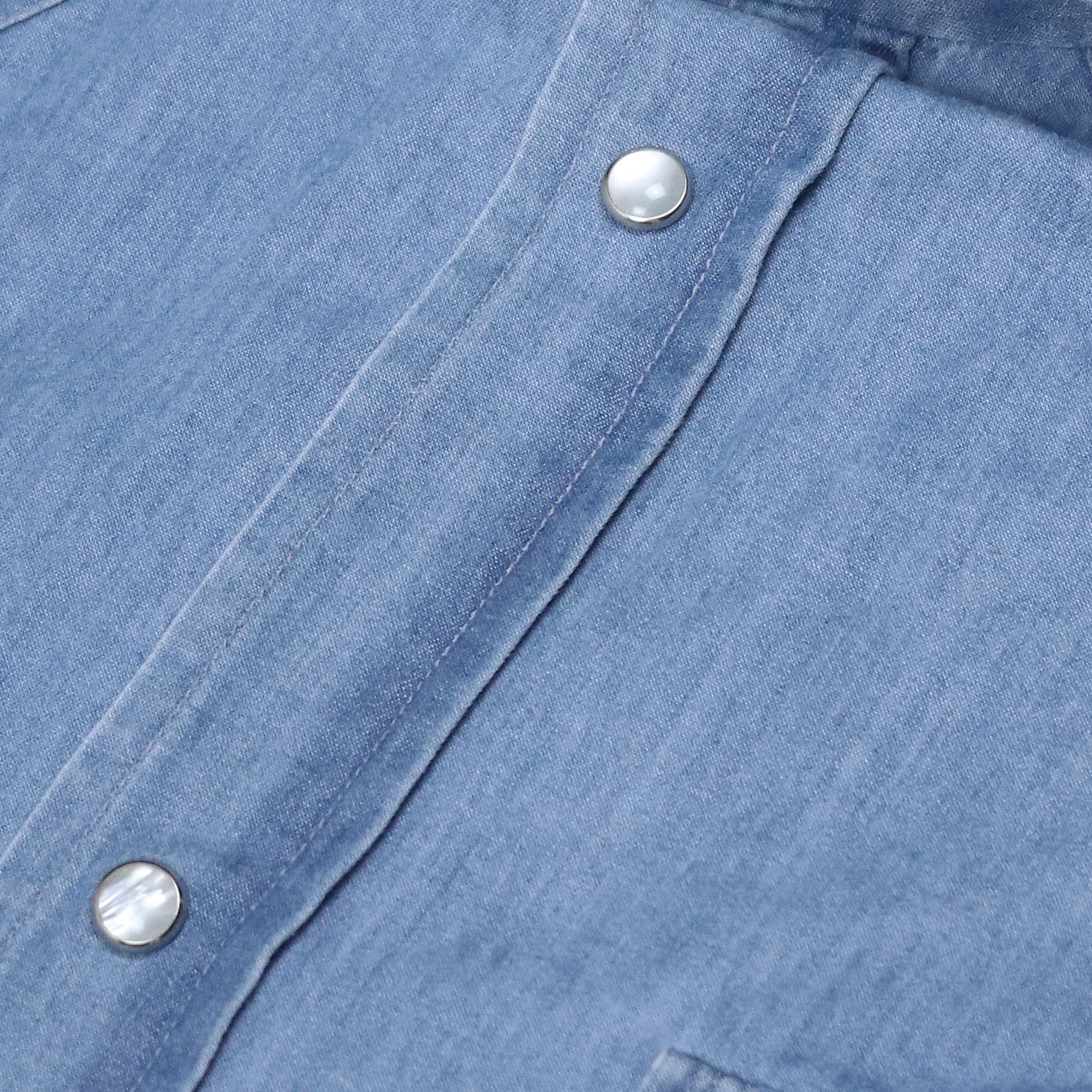 Mid-blue denim Rodeo shirt – Vanacore Napoli