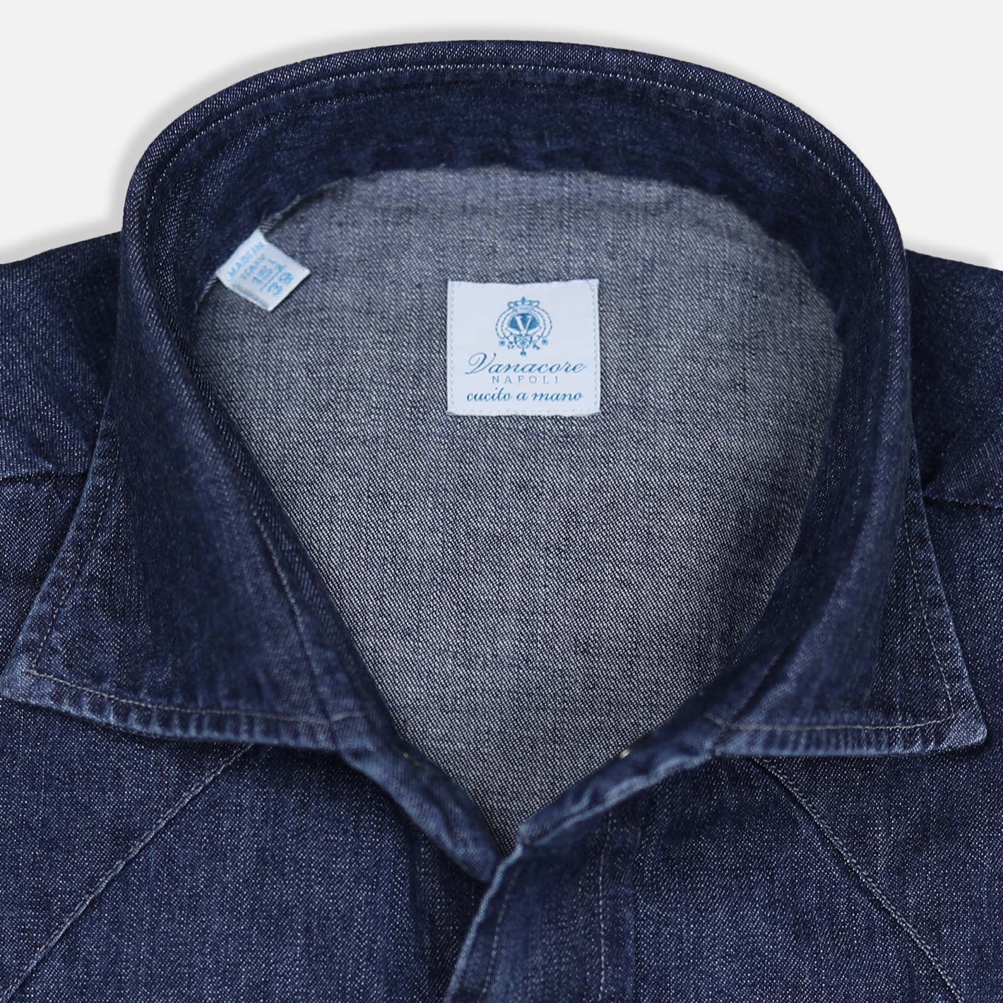 Dark Blue Denim Shirt – Vanacore Napoli