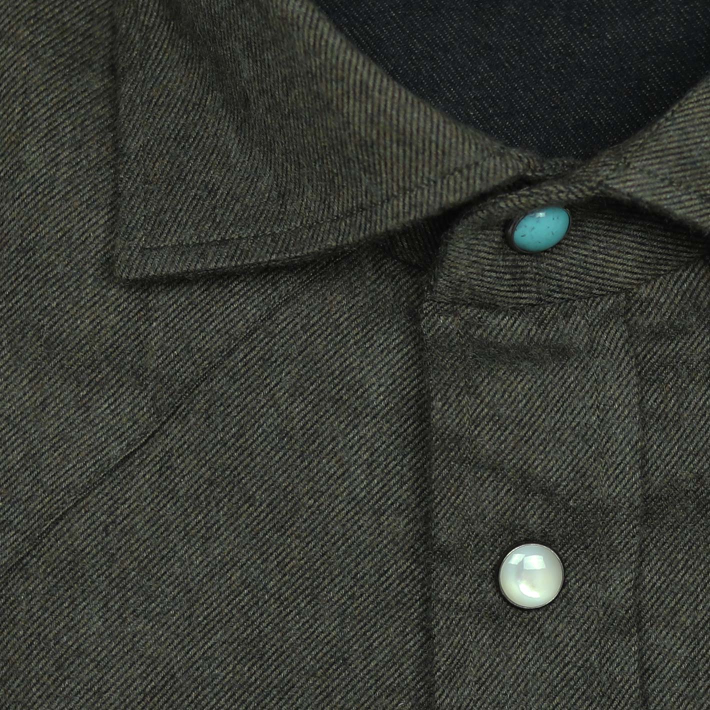 Green Flannel Western Shirt – Vanacore Napoli