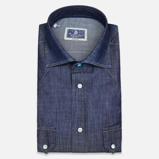 Kansas stone denim shirt – Vanacore Napoli