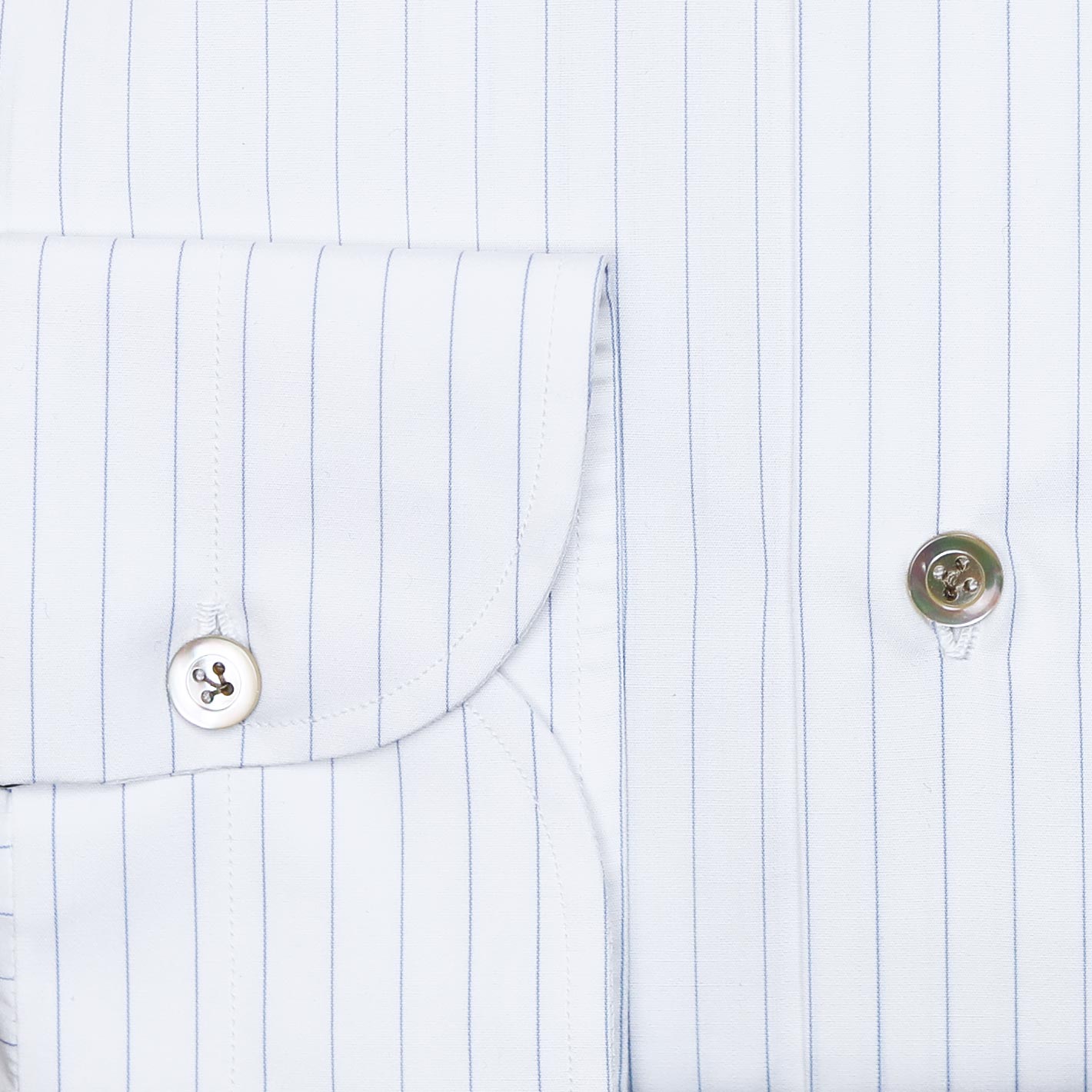 White blue striped cutaway shirt – Vanacore Napoli