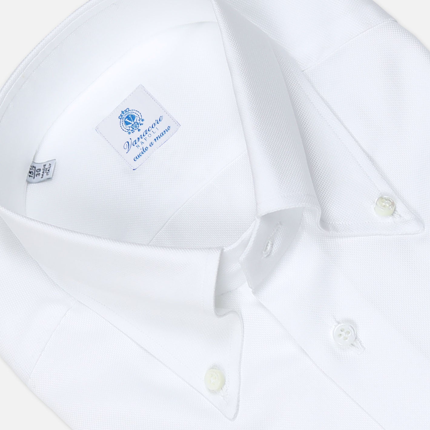 White Oxford button-down shirt – Vanacore Napoli