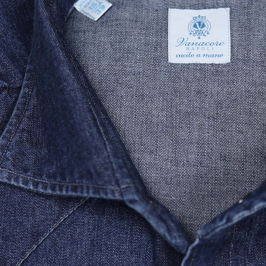 Dark Blue Denim Rodeo Shirt – Vanacore Napoli