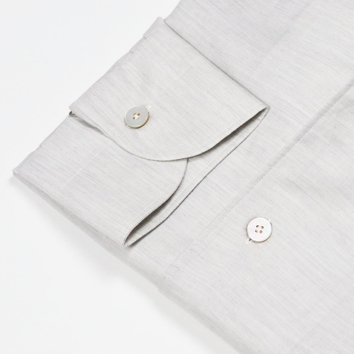 Light grey cotton cashmere Paramontura shirt – Vanacore Napoli