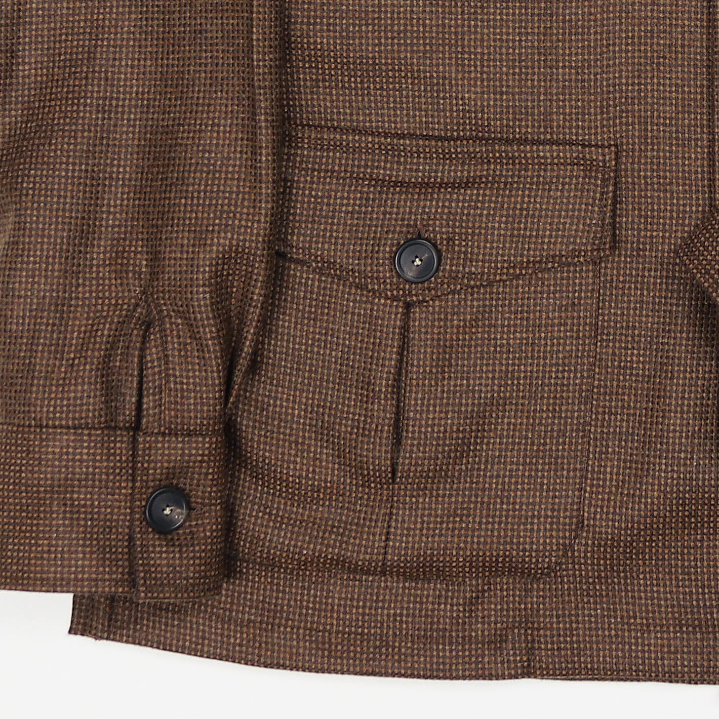 Brown Patterned Cashmere Vicuña Safari Jacket – Vanacore Napoli