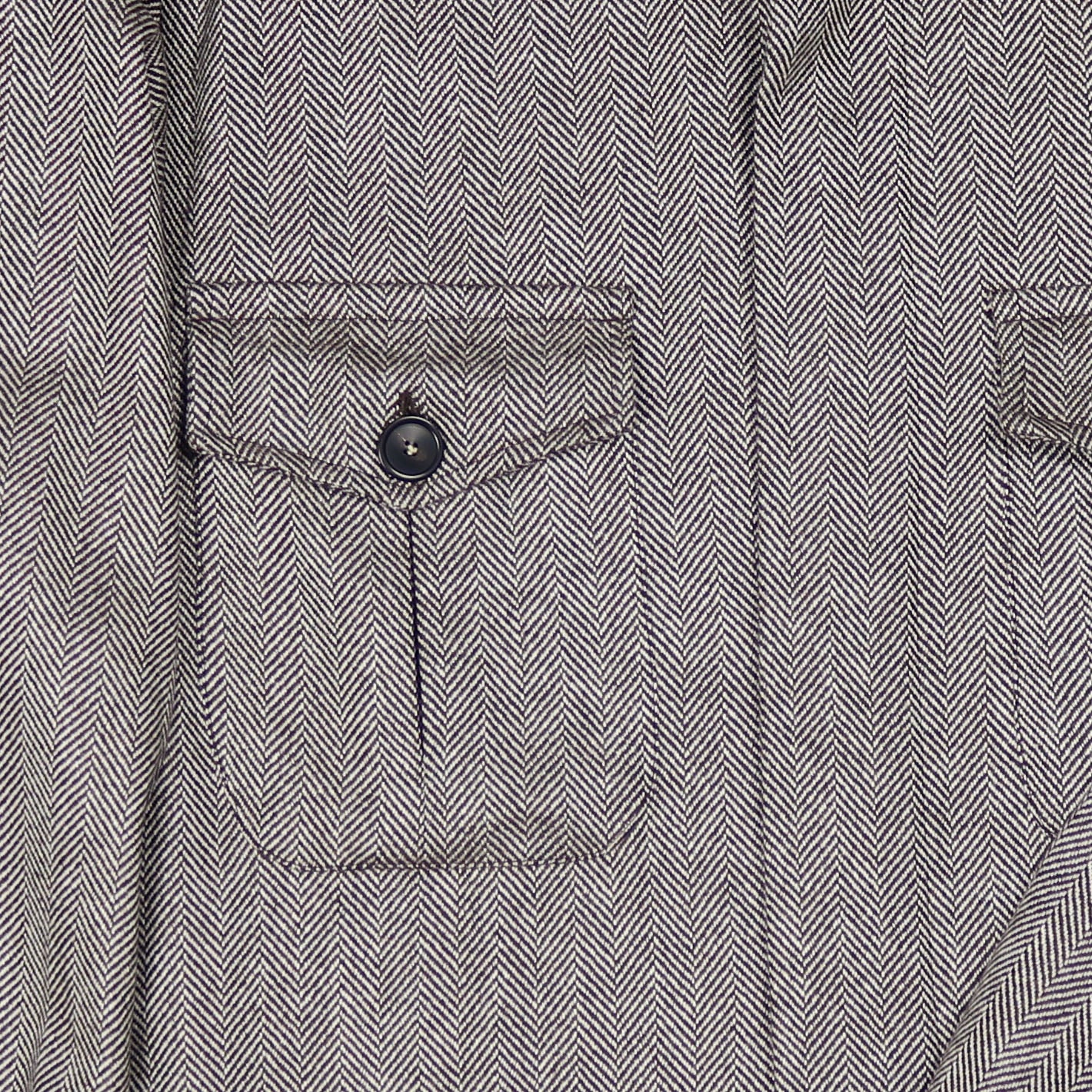 Grey Herringbone Cashmere Vicuña Safari Jacket – Vanacore Napoli