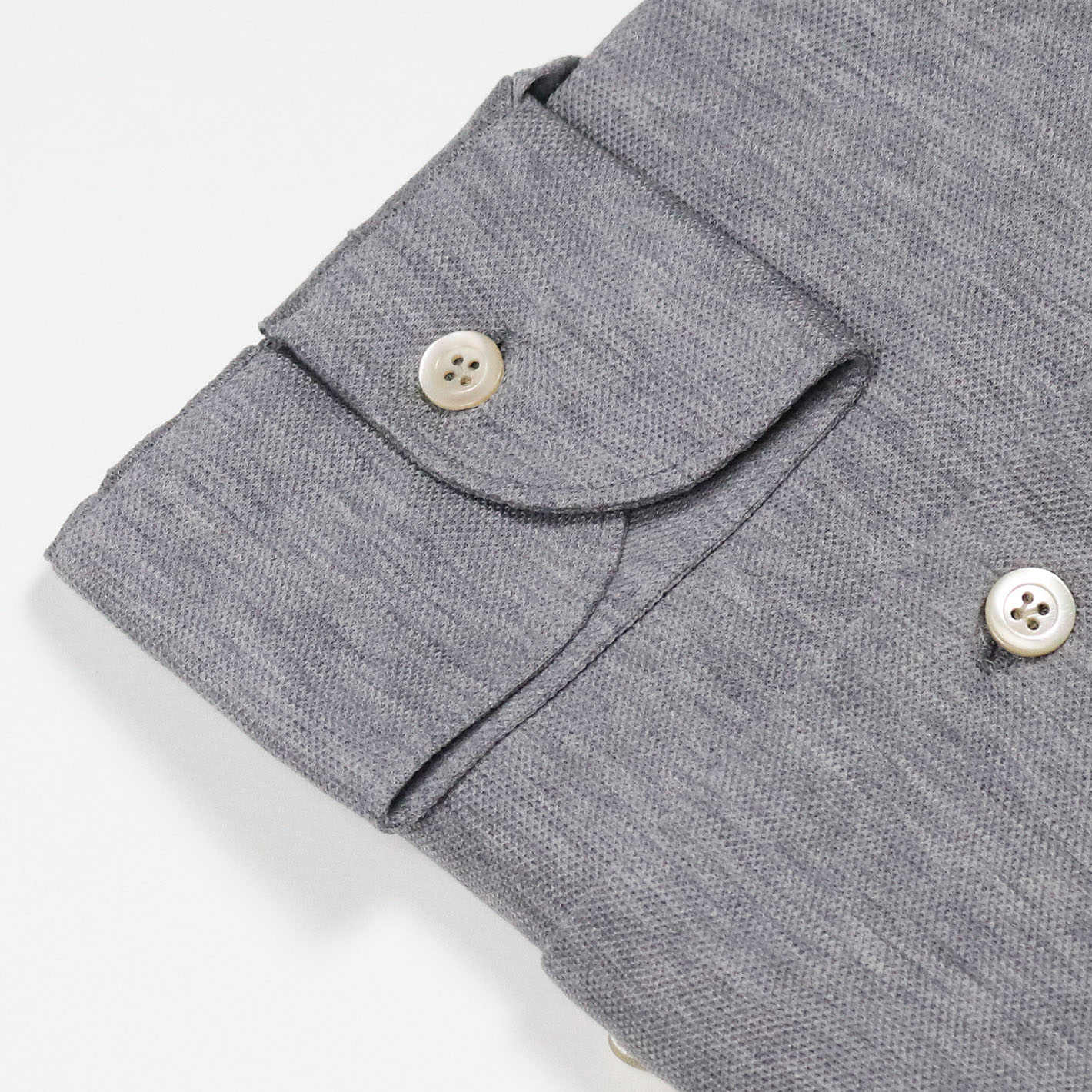 Grey cotton jersey cutaway shirt – Vanacore Napoli