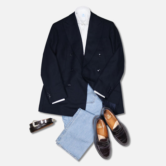 Classic White Poplin Cutaway Shirt – Vanacore Napoli