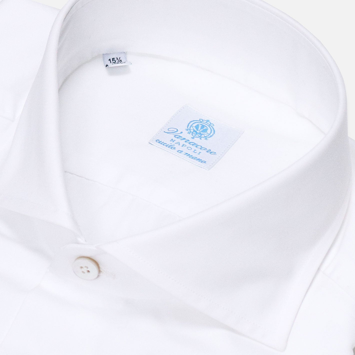 Classic White Poplin Cutaway Shirt – Vanacore Napoli