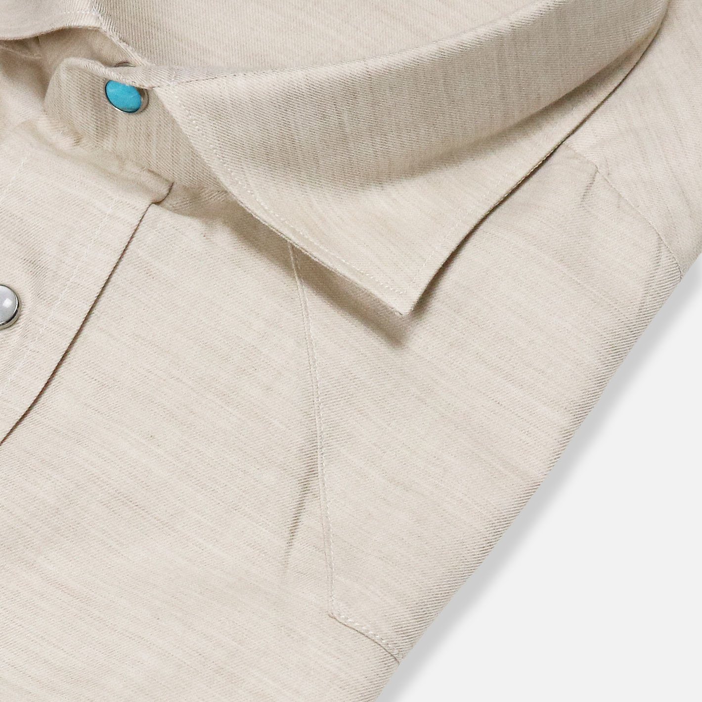 Beige Rodeo shirt in cotton and cashmere – Vanacore Napoli