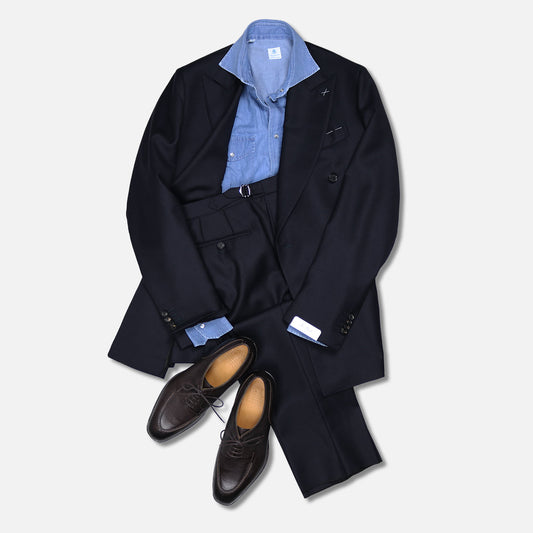 Mid-blue denim Rodeo shirt – Vanacore Napoli