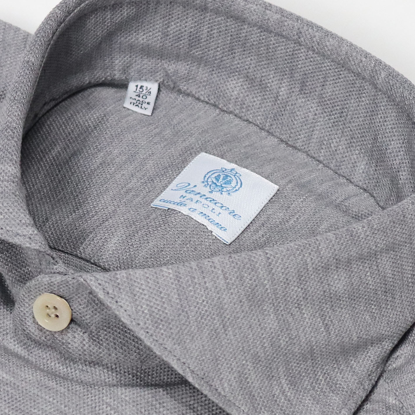 Grey Cotton Jersey Cutaway Shirt