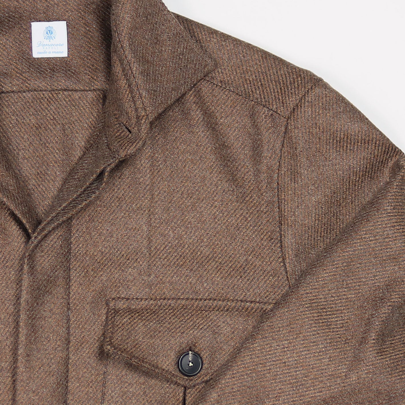 Brown Cashmere Vicuña Safari Jacket