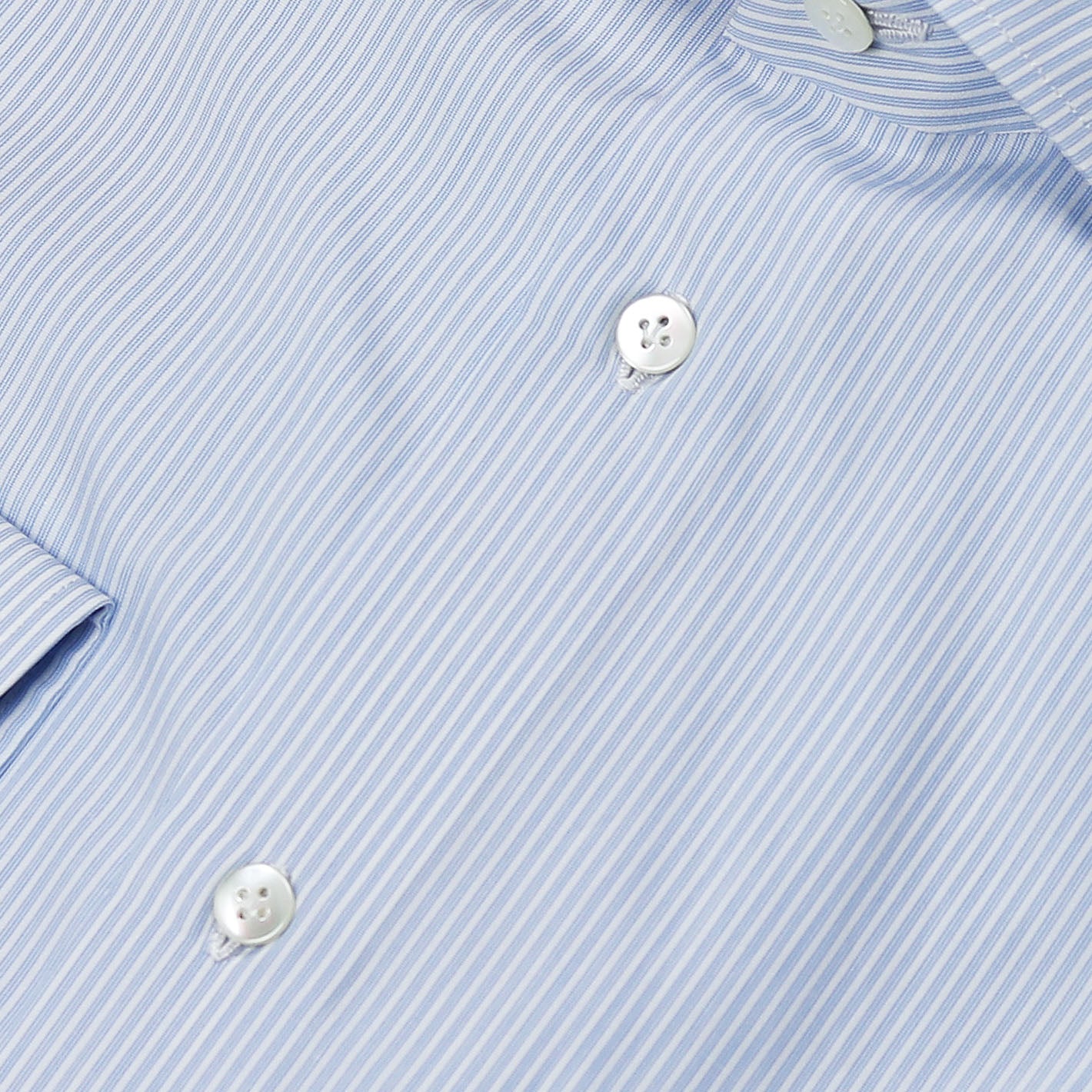 Light Blue Thin Striped Semi-cutaway Shirt