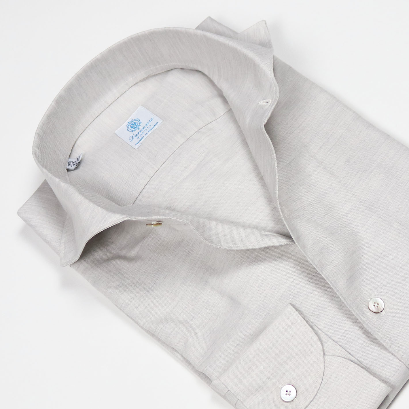 Light Grey Cotton Cashmere Paramontura Shirt